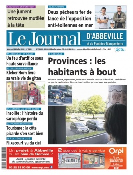 Le Journal d'Abbeville N°3901 du 29 juillet 2020 à télécharger sur iPad