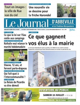 Le Journal d'Abbeville N°3900 du 22 juillet 2020 à télécharger sur iPad