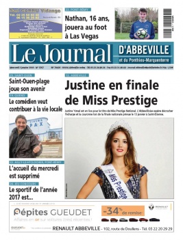Le Journal d'Abbeville N°3767 du 03 janvier 2018 à télécharger sur iPad