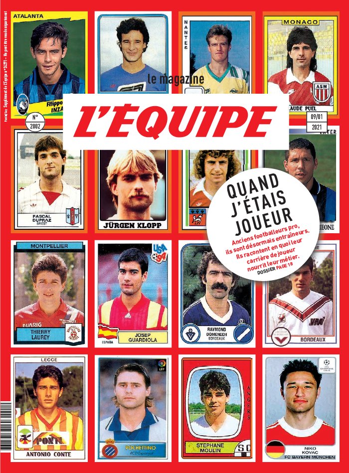 L'Equipe Magazine 09 janvier 2021 L'Equipe Magazine N°2002 du 09 janvier 2021 à télécharger sur iPad