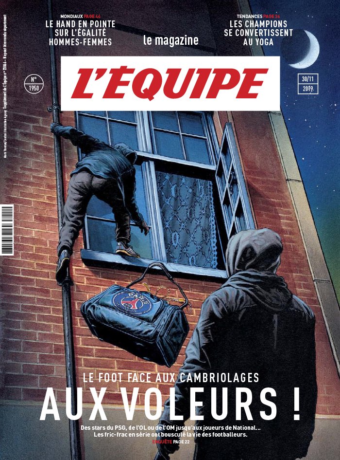 L'Equipe Magazine 29 novembre 2019 L'Equipe Magazine N°1950 du 29 novembre 2019 à télécharger sur iPad
