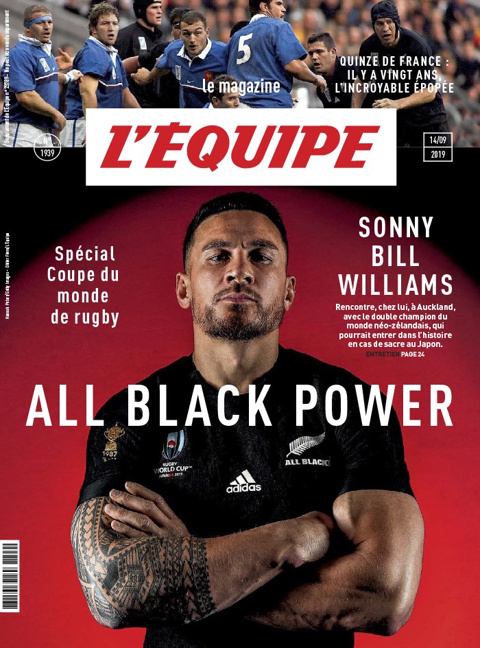 L'Equipe Magazine 13 septembre 2019 L'Equipe Magazine N°1939 du 13 septembre 2019 à télécharger sur iPad