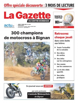 La Gazette du Centre Morbihan N°2277 du 11 avril 2024 à télécharger sur iPad