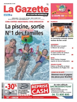La Gazette du Centre Morbihan N°2188 du 28 juillet 2022 à télécharger sur iPad