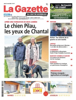 La Gazette du Centre Morbihan N°2171 du 31 mars 2022 à télécharger sur iPad