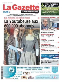 La Gazette du Centre Morbihan N°2164 du 10 février 2022 à télécharger sur iPad