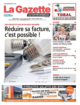 La Gazette du Centre Morbihan N°2161 du 20 janvier 2022 à télécharger sur iPad