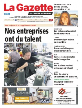 La Gazette du Centre Morbihan N°2149 du 28 octobre 2021 à télécharger sur iPad