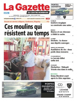 La Gazette du Centre Morbihan N°2147 du 14 octobre 2021 à télécharger sur iPad
