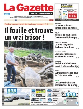 La Gazette du Centre Morbihan N°2146 du 07 octobre 2021 à télécharger sur iPad