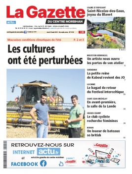 La Gazette du Centre Morbihan N°2139 du 19 août 2021 à télécharger sur iPad