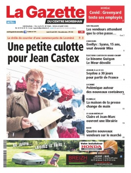 La Gazette du Centre Morbihan N°2122 du 22 avril 2021 à télécharger sur iPad