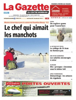 La Gazette du Centre Morbihan N°2117 du 18 mars 2021 à télécharger sur iPad