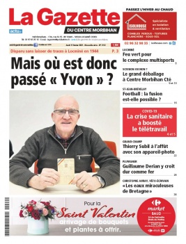 La Gazette du Centre Morbihan N°2112 du 11 février 2021 à télécharger sur iPad
