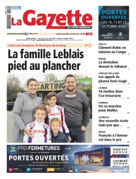 La Gazette du Centre Morbihan N°2094 du 08 octobre 2020 à télécharger sur iPad