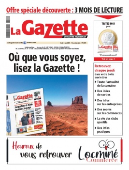 La Gazette du Centre Morbihan N°2076 du 04 juin 2020 à télécharger sur iPad
