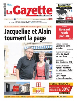 La Gazette du Centre Morbihan N°2075 du 28 mai 2020 à télécharger sur iPad