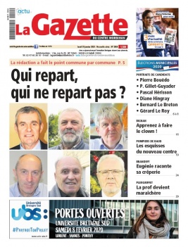 La Gazette du Centre Morbihan N°2058 du 30 janvier 2020 à télécharger sur iPad