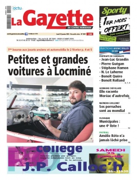 La Gazette du Centre Morbihan N°2057 du 23 janvier 2020 à télécharger sur iPad