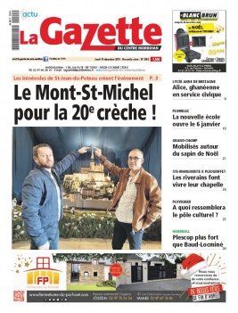 La Gazette du Centre Morbihan N°2052 du 19 décembre 2019 à télécharger sur iPad