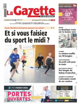 La Gazette du Centre Morbihan N°2039 du 19 septembre 2019 à télécharger sur iPad