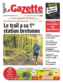 La Gazette du Centre Morbihan N°2038 du 12 septembre 2019 à télécharger sur iPad