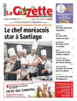 La Gazette du Centre Morbihan N°2033 du 09 août 2019 à télécharger sur iPad