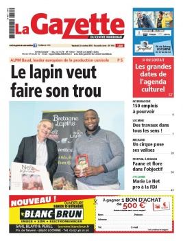La Gazette du Centre Morbihan N°1992 du 26 octobre 2018 à télécharger sur iPad