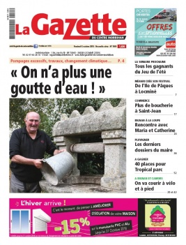 La Gazette du Centre Morbihan N°1989 du 05 octobre 2018 à télécharger sur iPad