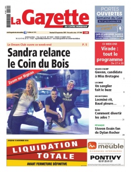 La Gazette du Centre Morbihan N°1988 du 28 septembre 2018 à télécharger sur iPad