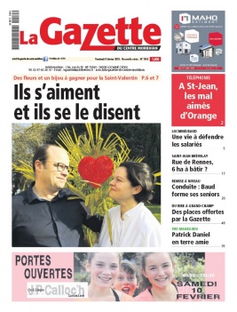 La Gazette du Centre Morbihan N°1955 du 09 février 2018 à télécharger sur iPad