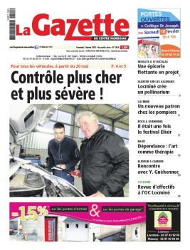 La Gazette du Centre Morbihan N°1954 du 02 février 2018 à télécharger sur iPad