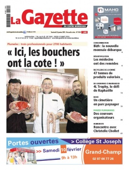 La Gazette du Centre Morbihan N°1953 du 26 janvier 2018 à télécharger sur iPad