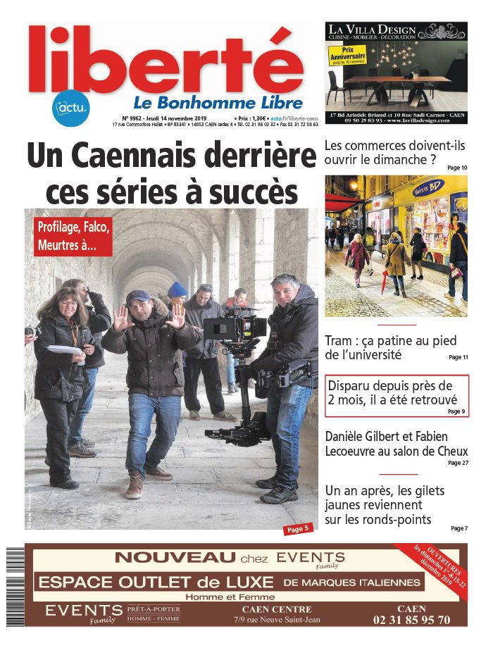 Liberté Le Bonhomme Libre N°9962 du 14 novembre 2019 à télécharger