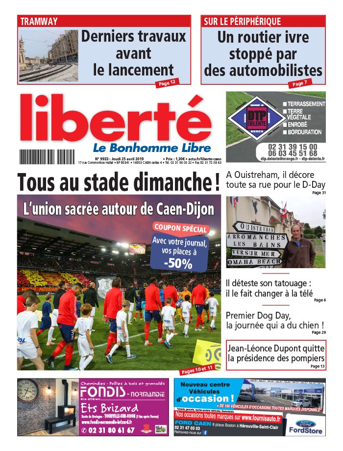 Liberté Le Bonhomme Libre N°9933 du 25 avril 2019 à télécharger sur iPad