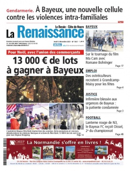 La Renaissance - Le Bessin N°7937 du 02 décembre 2021 à télécharger sur iPad