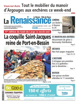 La Renaissance - Le Bessin N°7933 du 04 novembre 2021 à télécharger sur iPad