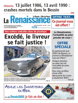 La Renaissance - Le Bessin N°7923 du 26 août 2021 à télécharger sur iPad