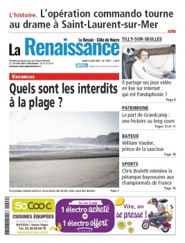 La Renaissance - Le Bessin N°7920 du 05 août 2021 à télécharger sur iPad