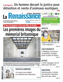 La Renaissance - Le Bessin N°7896 du 19 février 2021 à télécharger sur iPad