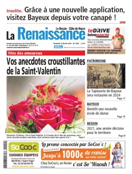 La Renaissance - Le Bessin N°7895 du 12 février 2021 à télécharger sur iPad