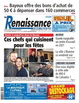 La Renaissance - Le Bessin N°7885 du 04 décembre 2020 à télécharger sur iPad