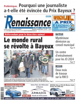 La Renaissance - Le Bessin N°7877 du 09 octobre 2020 à télécharger sur iPad