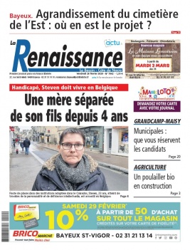 La Renaissance - Le Bessin N°7842 du 28 février 2020 à télécharger sur iPad