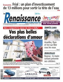 La Renaissance - Le Bessin N°7838 du 14 février 2020 à télécharger sur iPad