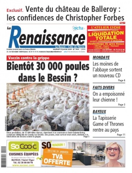 La Renaissance - Le Bessin N°7828 du 10 janvier 2020 à télécharger sur iPad