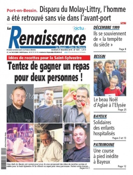 La Renaissance - Le Bessin N°7825 du 27 décembre 2019 à télécharger sur iPad