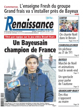 La Renaissance - Le Bessin N°7822 du 13 décembre 2019 à télécharger sur iPad