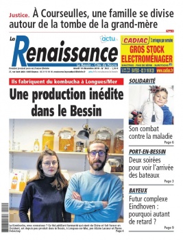 La Renaissance - Le Bessin N°7821 du 10 décembre 2019 à télécharger sur iPad