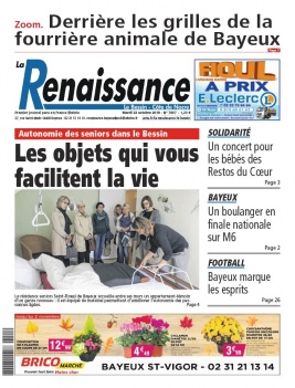 La Renaissance - Le Bessin N°7807 du 22 octobre 2019 à télécharger sur iPad